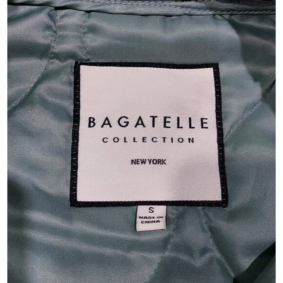 Jacket Bagatelle Collection Quilted Sage Green Lightweight Snap Closure - Picture 2 of 9